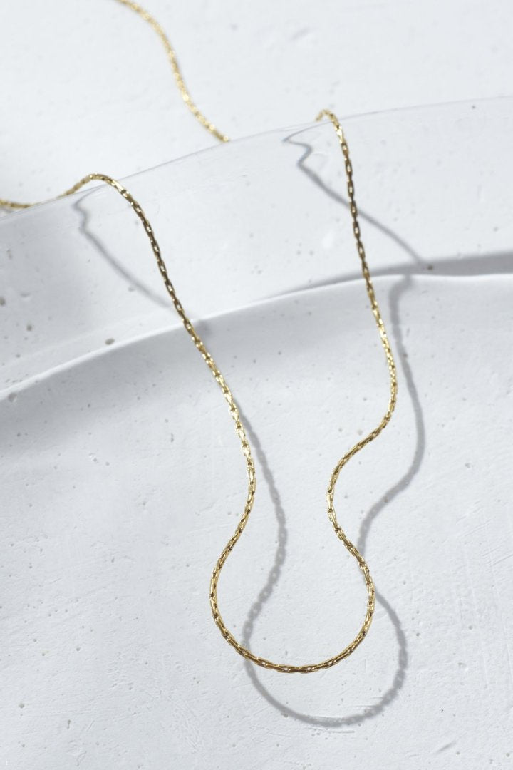 スリム チェーン ステンレス ネックレス