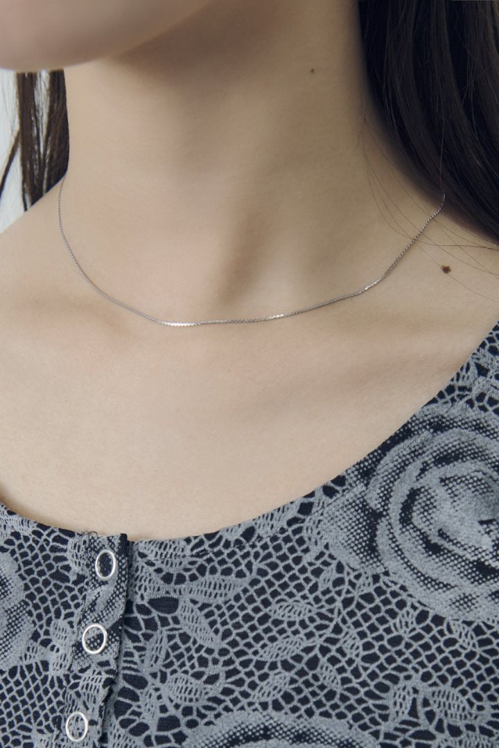 スリム チェーン ステンレス ネックレス