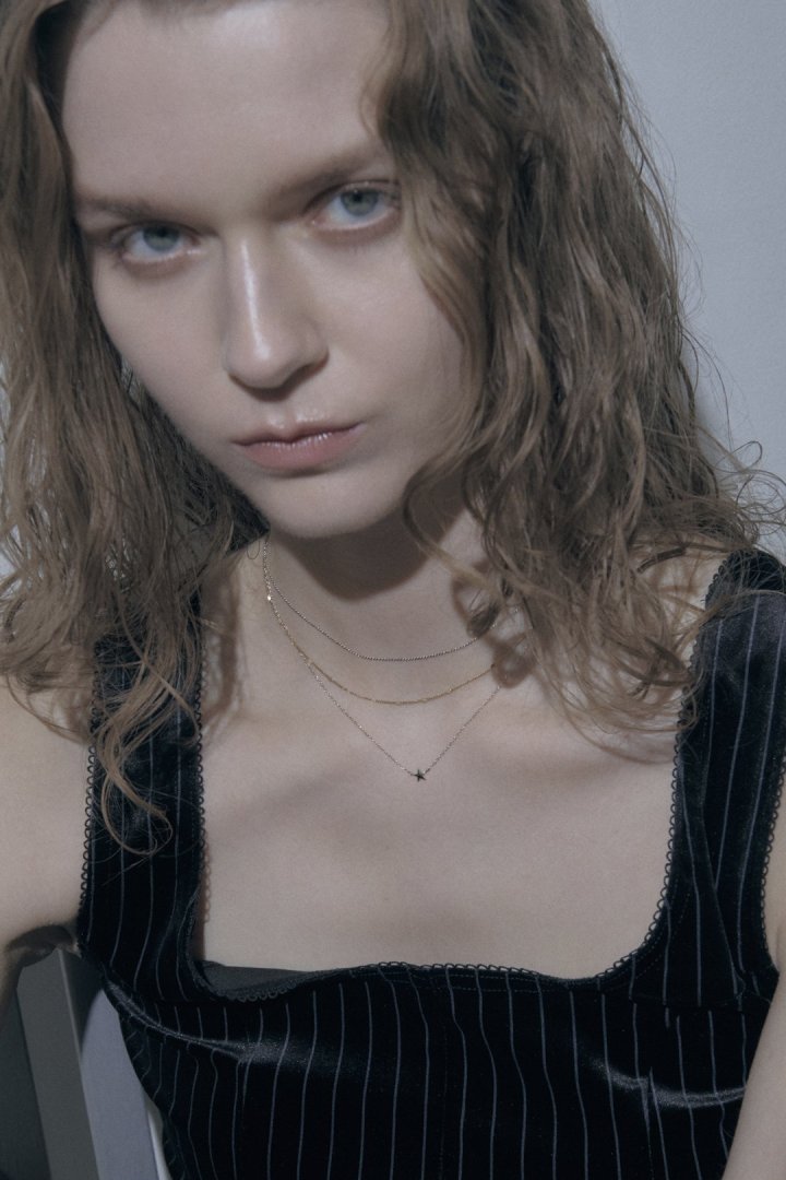 スリム チェーン ステンレス ネックレス