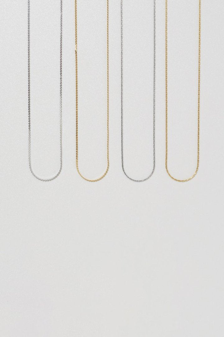 スリム チェーン ステンレス ネックレス