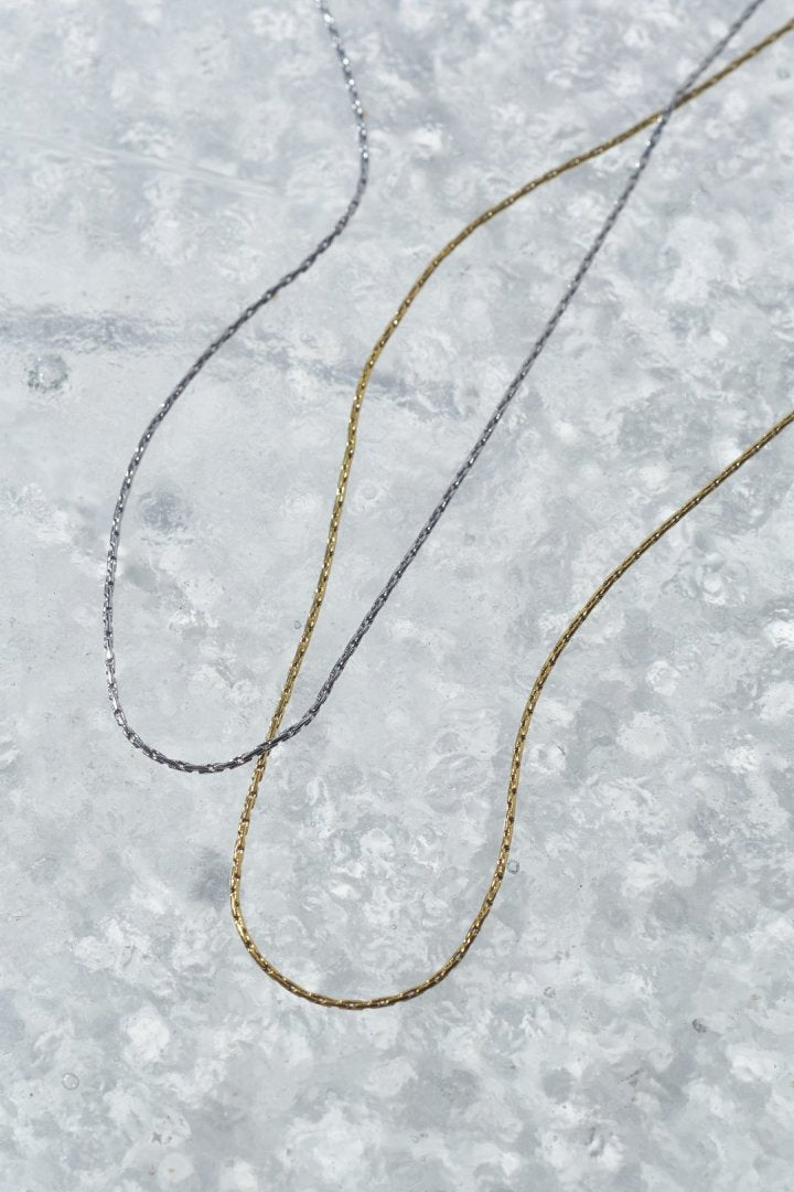 スリム チェーン ステンレス ネックレス