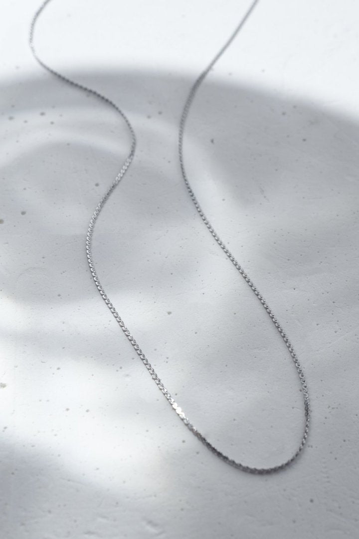 スリム チェーン ステンレス ネックレス