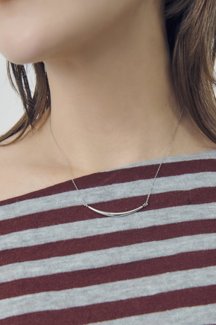 アーチ バー ステンレス ネックレス