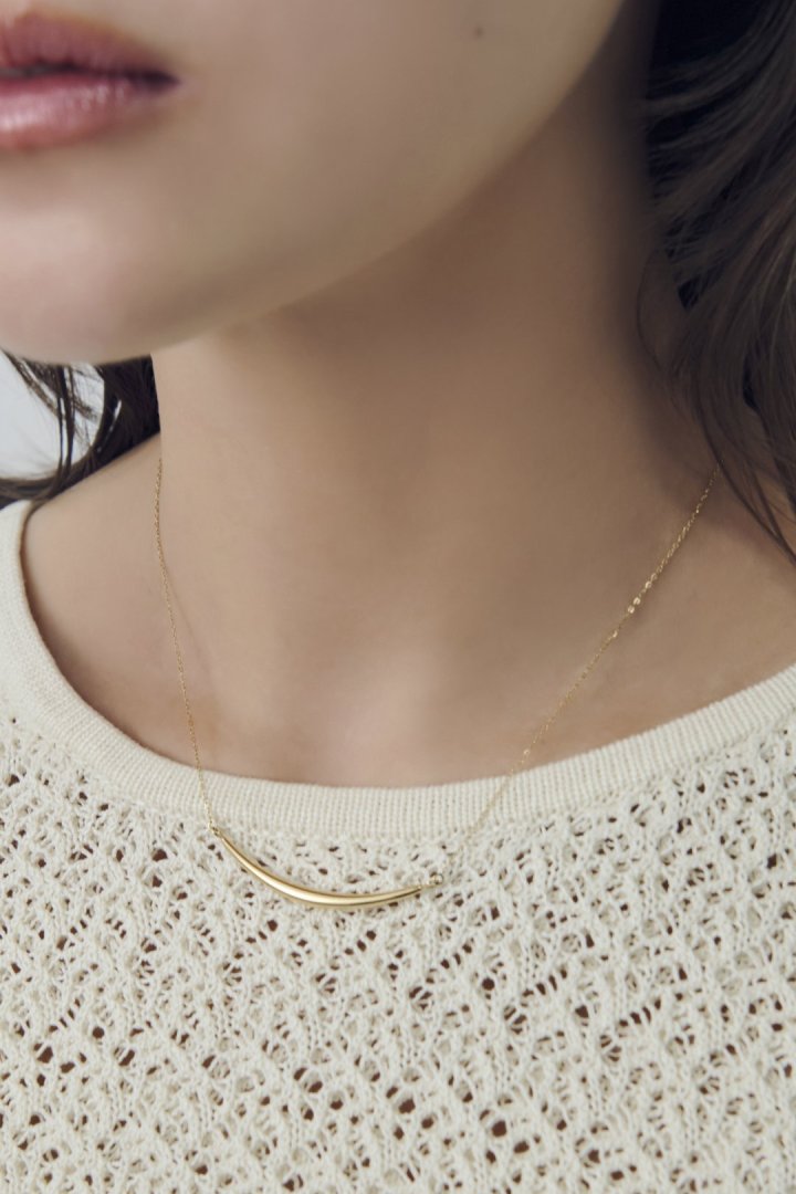 アーチ バー ステンレス ネックレス