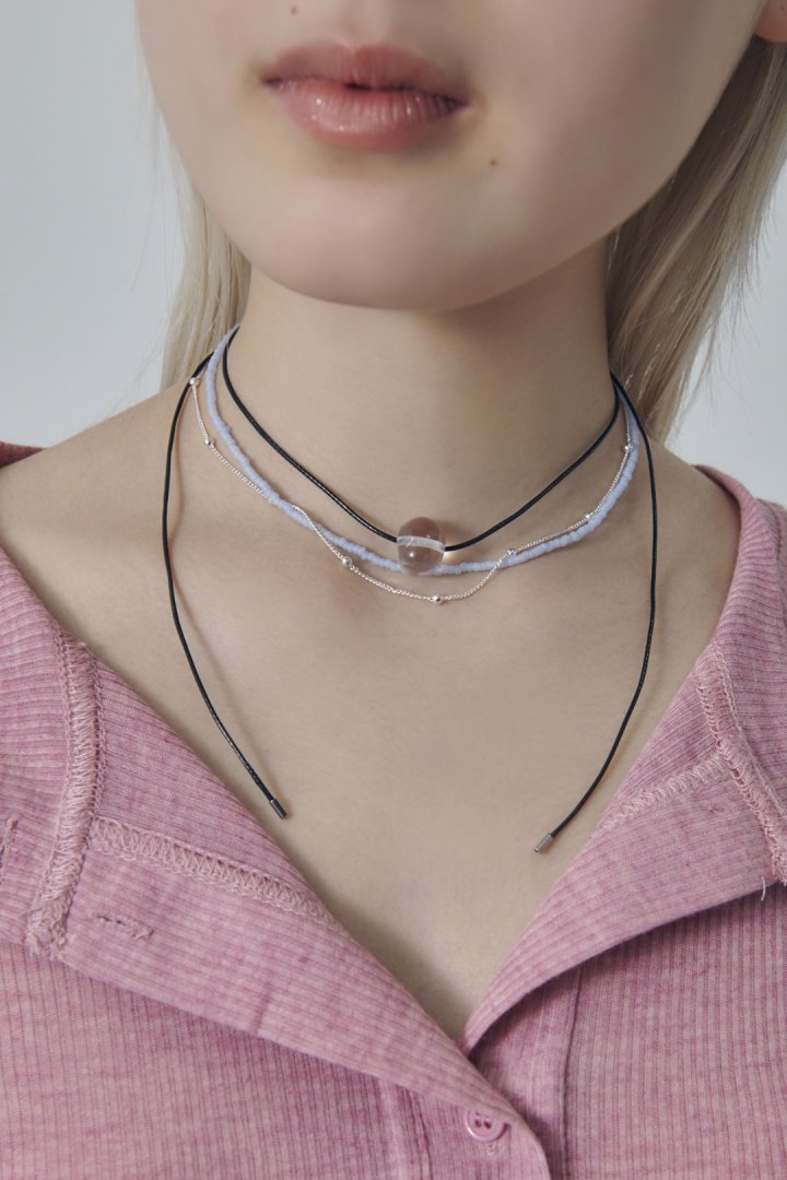 ブラック スレッド レイヤード ビーズ チョーカー – GOLDY Onlinestore