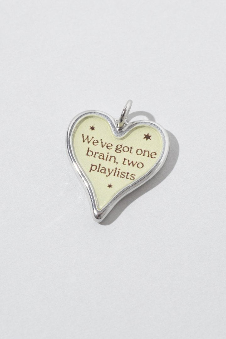 カラー ハート メッセージ ネックレス