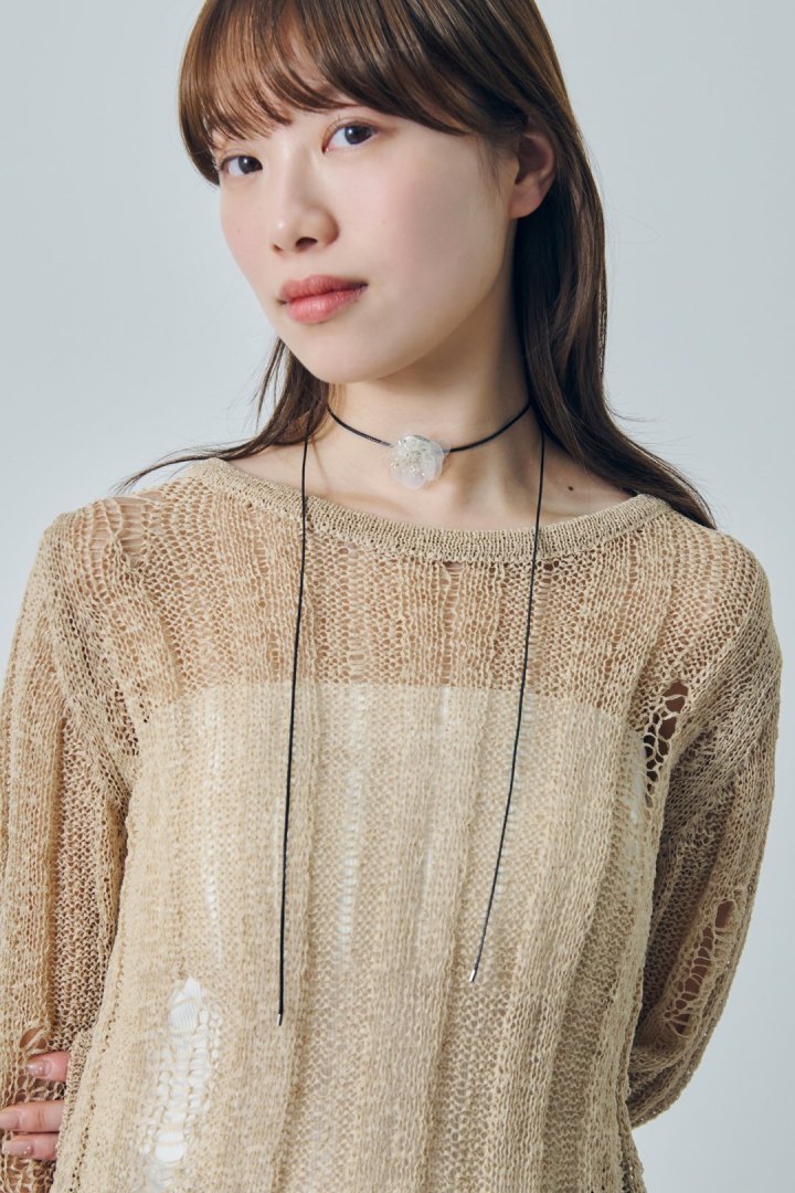 スパンコール フラワー コード ネックレス – GOLDY Onlinestore