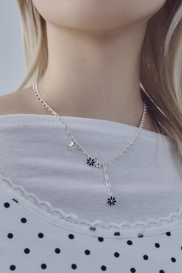 カラー ブルーム ネックレス