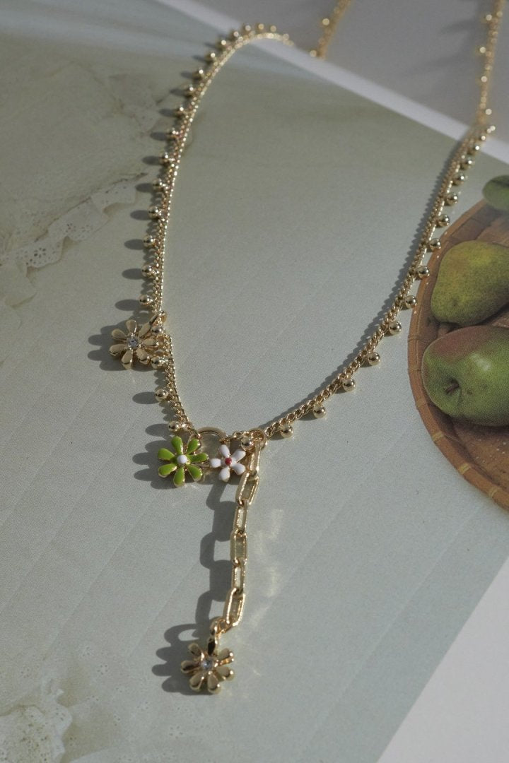 カラー ブルーム ネックレス