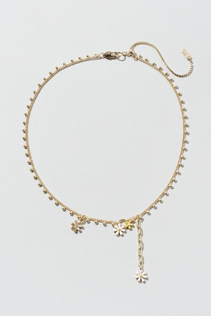 カラー ブルーム ネックレス