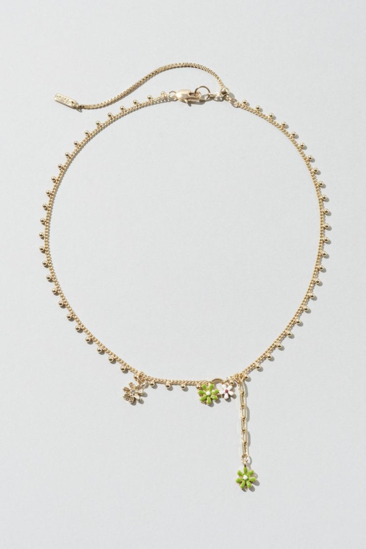 カラー ブルーム ネックレス