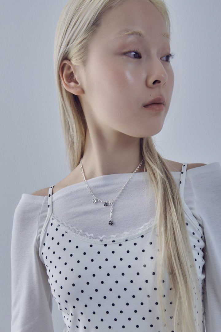 カラー ブルーム ネックレス