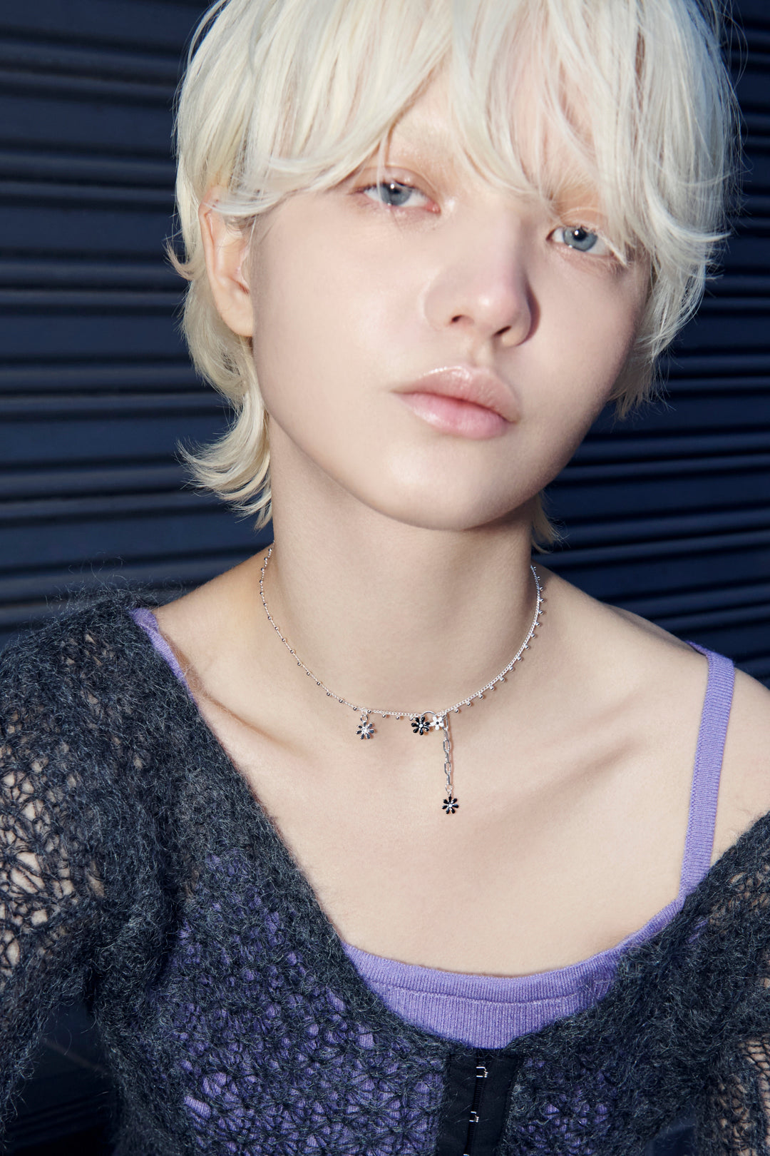 カラー ブルーム ネックレス