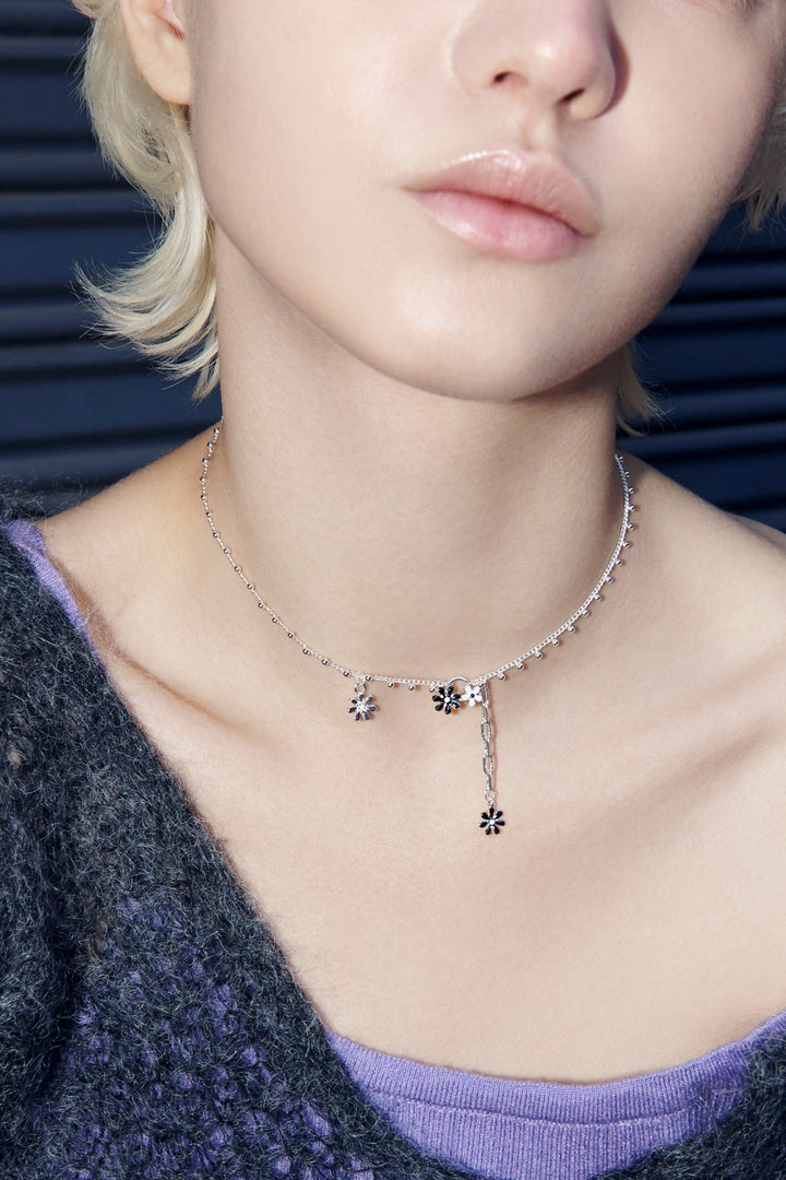 カラー ブルーム ネックレス