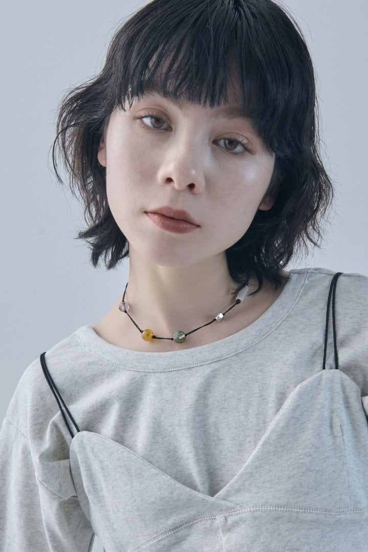 キャンディー ビーズ スレッド チョーカー