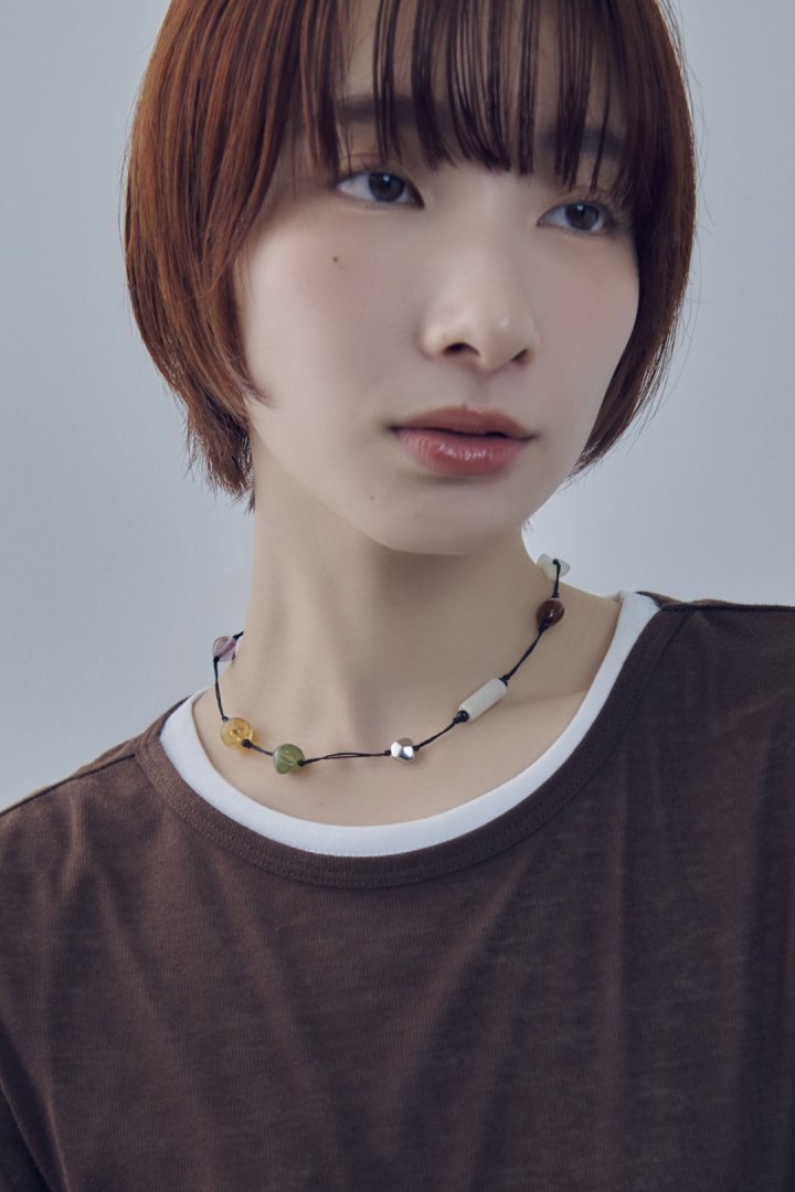 キャンディー ビーズ スレッド チョーカー