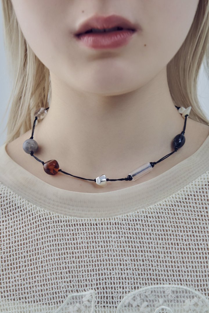 キャンディー ビーズ スレッド チョーカー