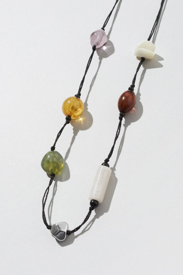 キャンディー ビーズ スレッド チョーカー