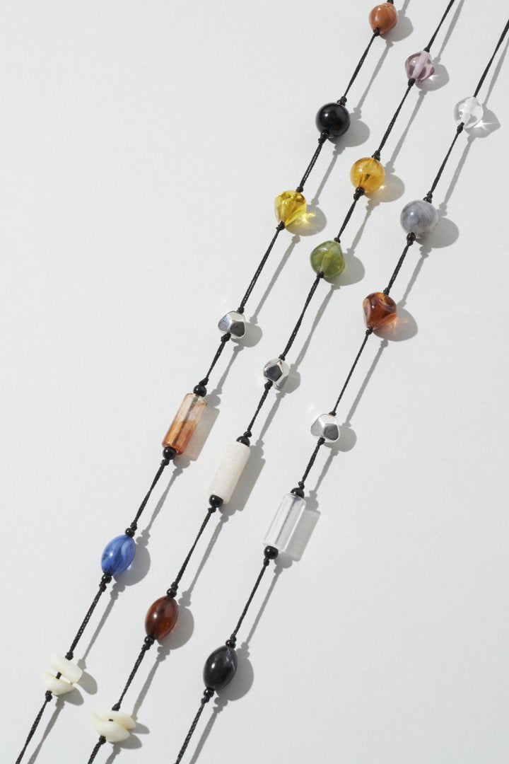 キャンディー ビーズ スレッド チョーカー