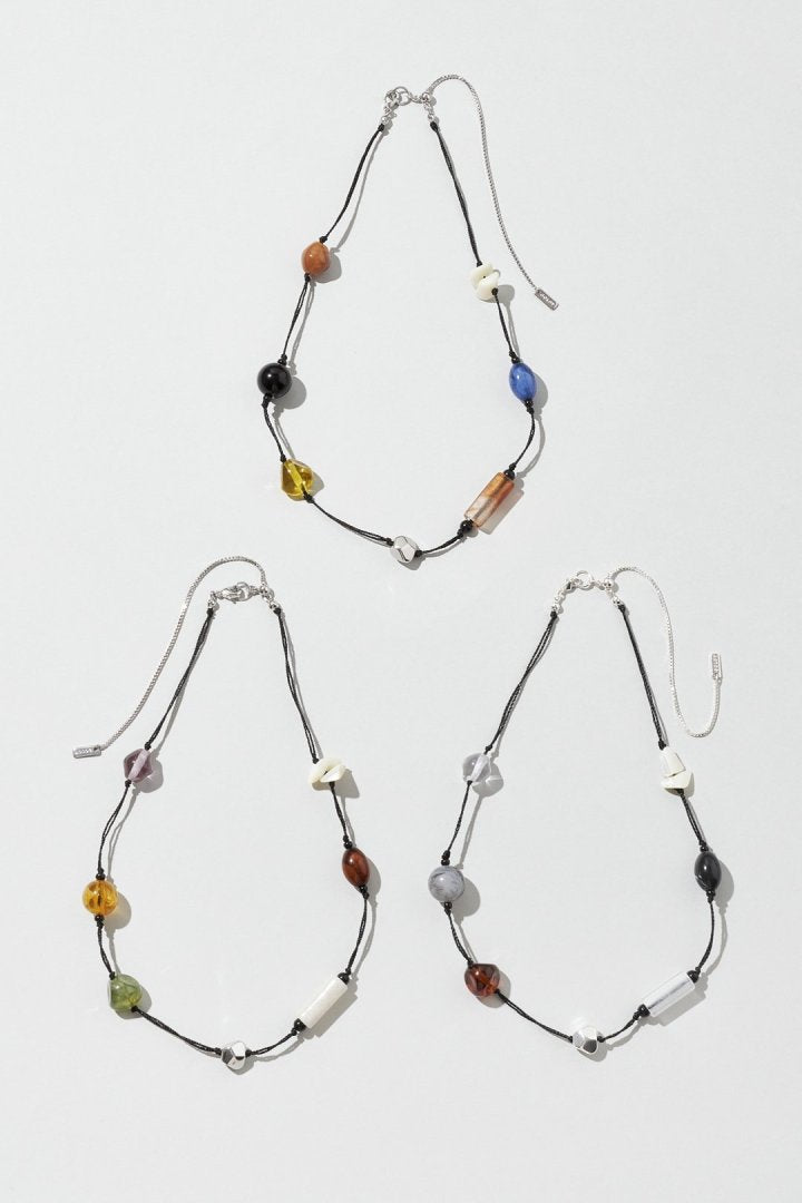 キャンディー ビーズ スレッド チョーカー