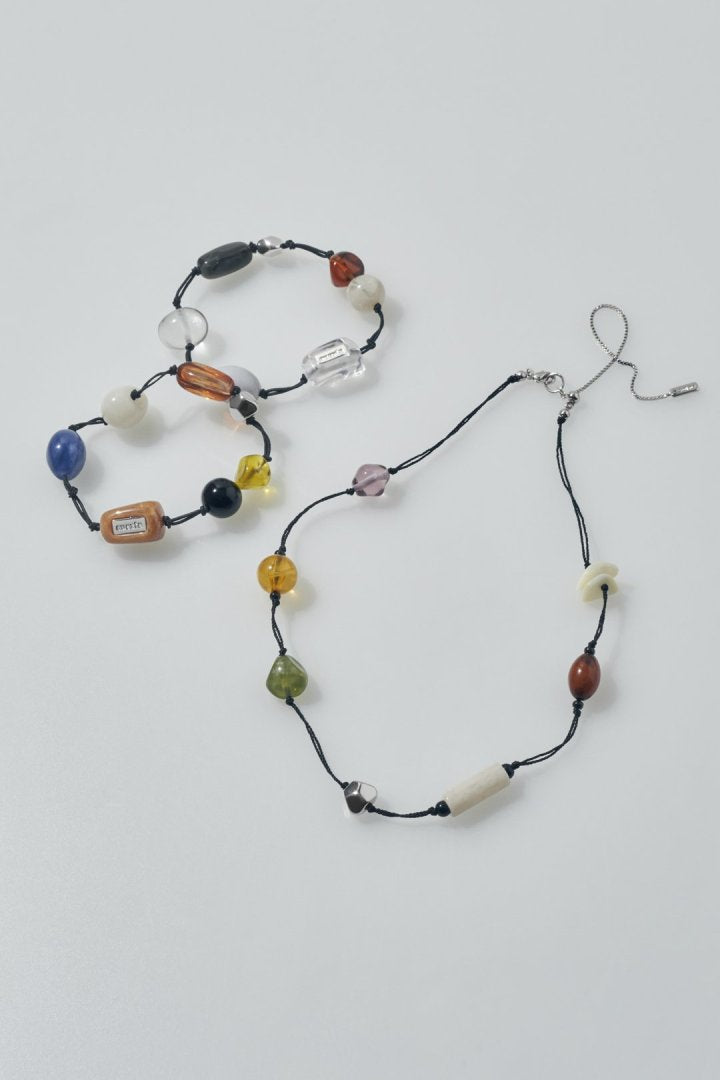 キャンディー ビーズ スレッド チョーカー