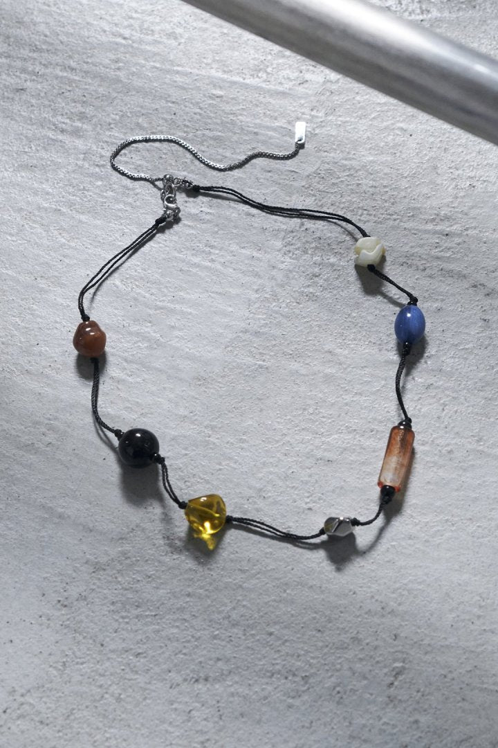 キャンディー ビーズ スレッド チョーカー