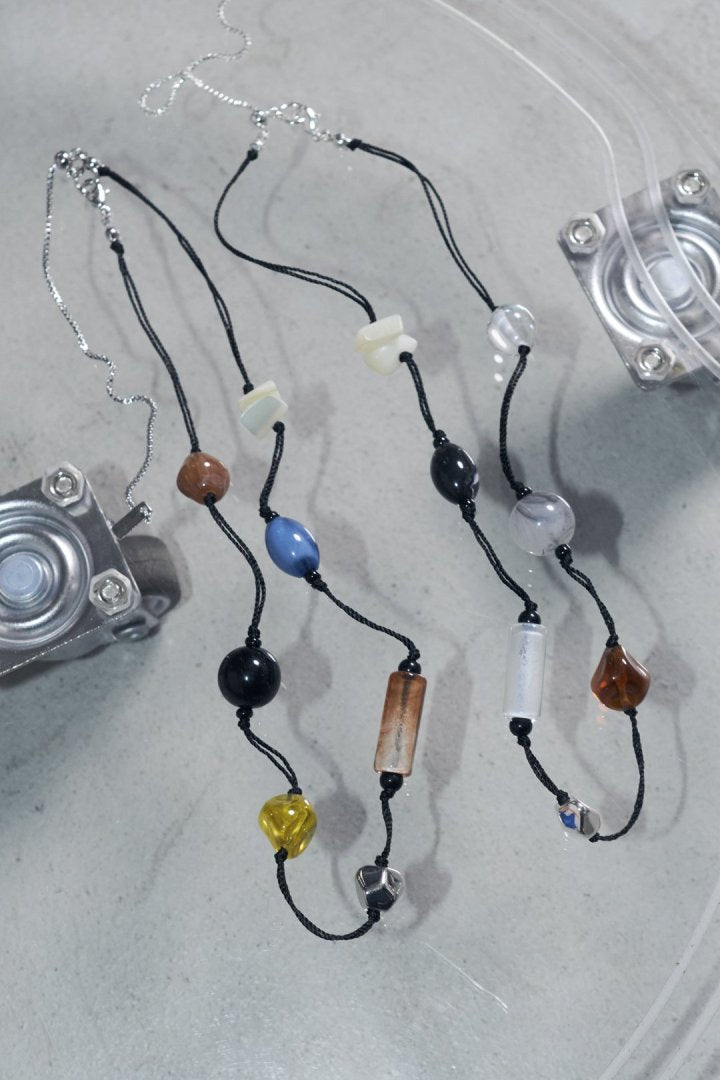 キャンディー ビーズ スレッド チョーカー