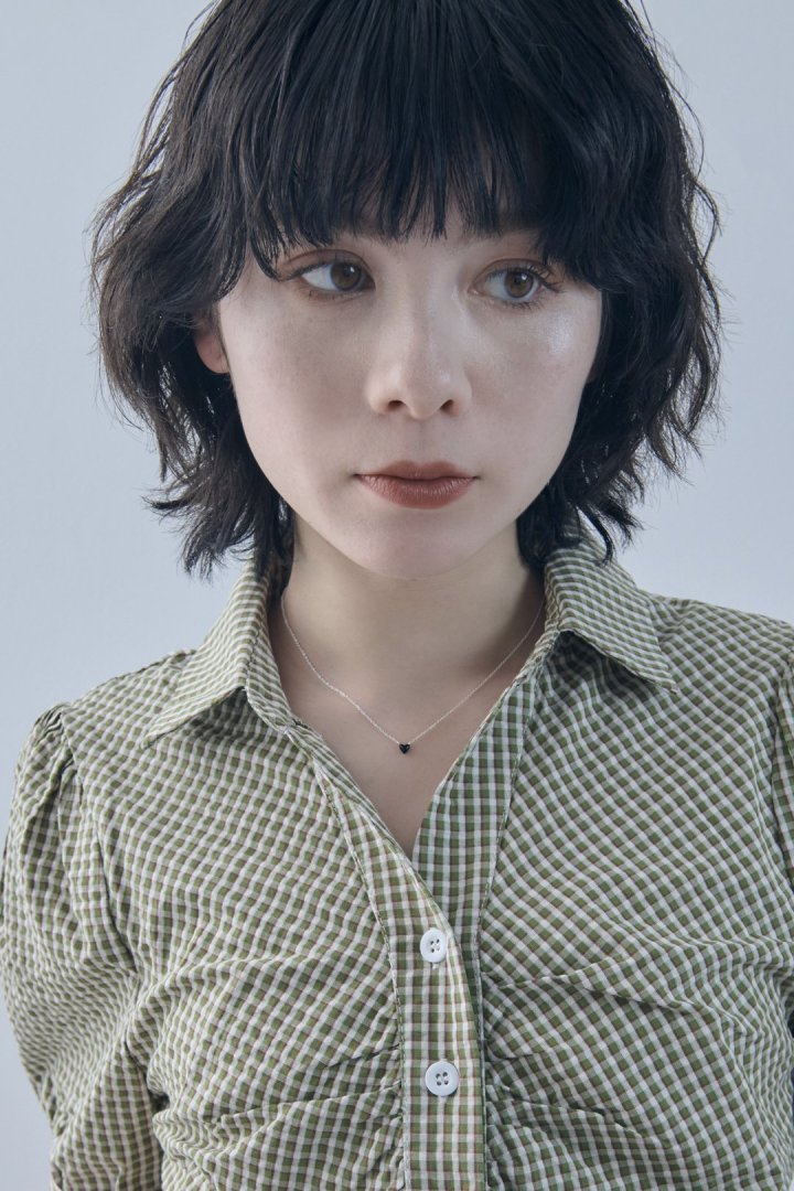 プチ カラー ハート ネックレス