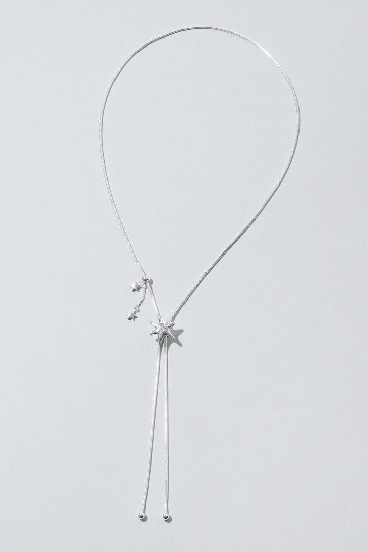 ポインテッド チャーム ループ タイイング ネックレス