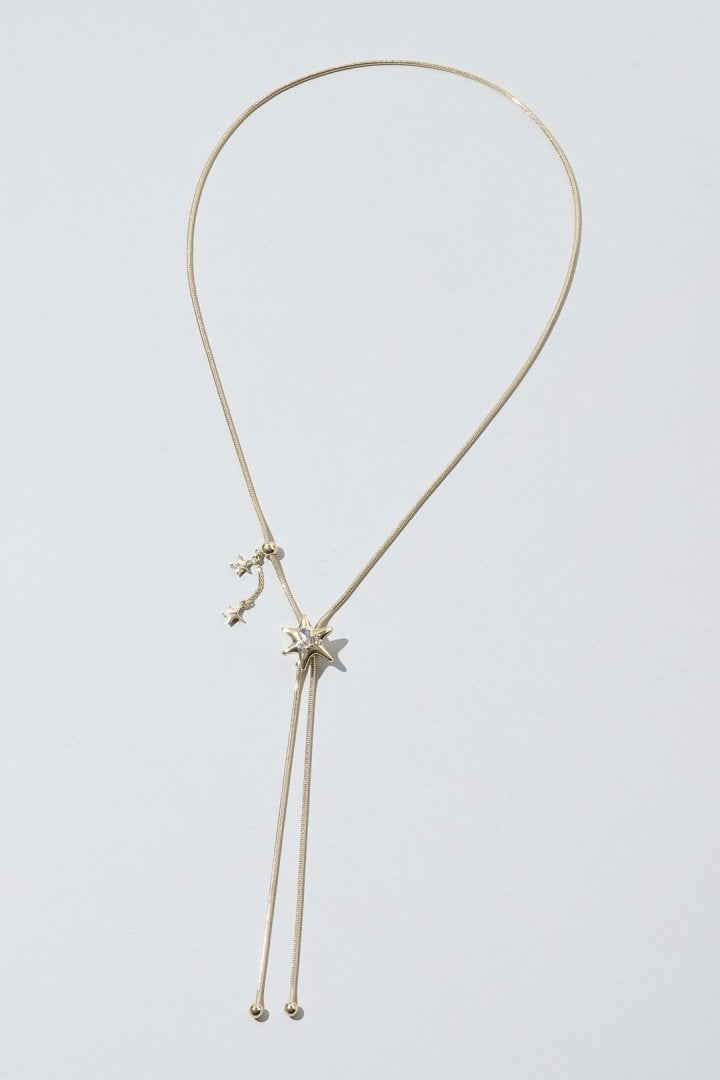 ポインテッド チャーム ループ タイイング ネックレス