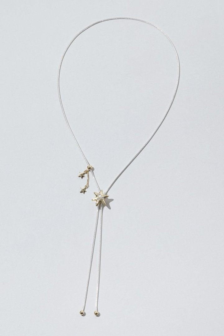 ポインテッド チャーム ループ タイイング ネックレス