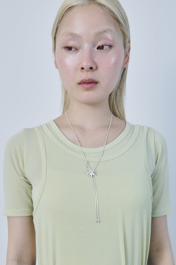 ポインテッド チャーム ループ タイイング ネックレス