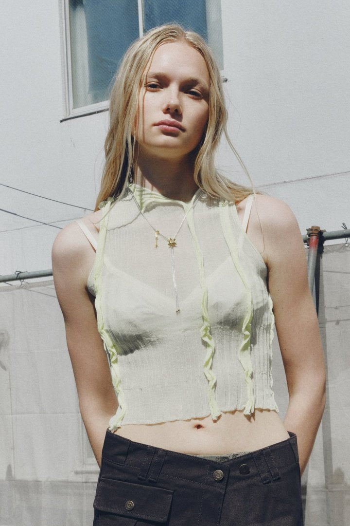 ポインテッド チャーム ループ タイイング ネックレス