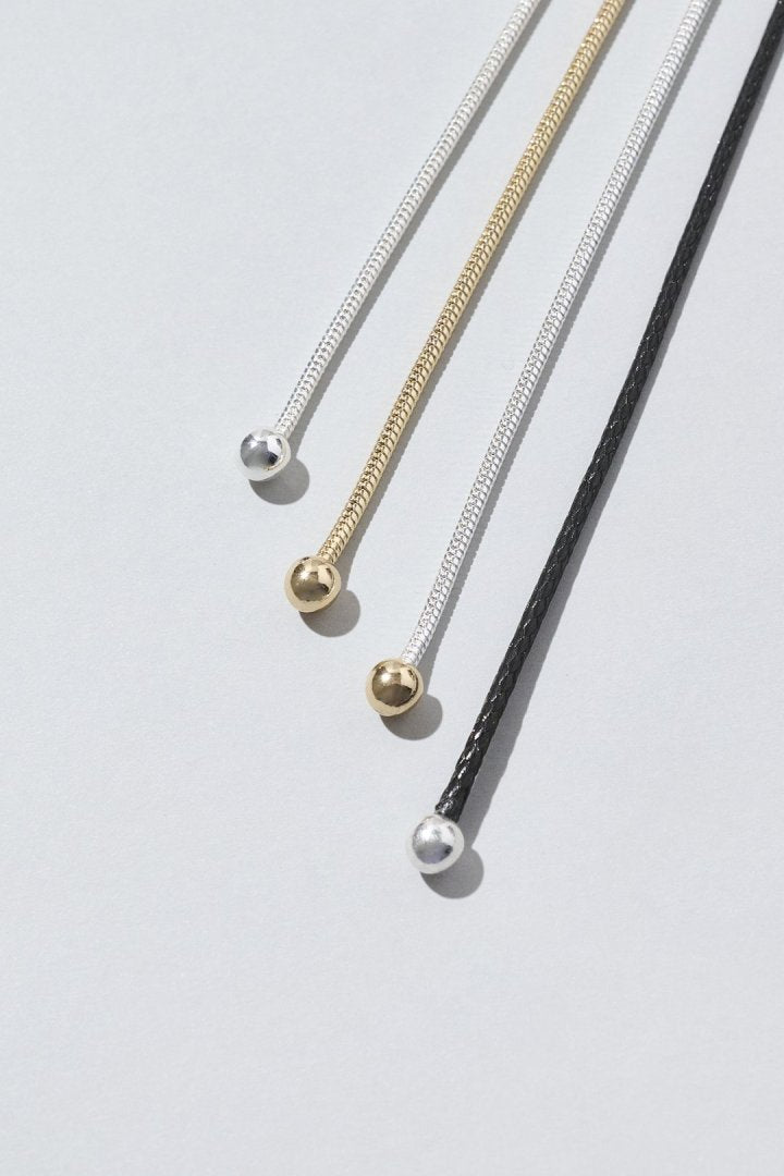 ポインテッド チャーム ループ タイイング ネックレス