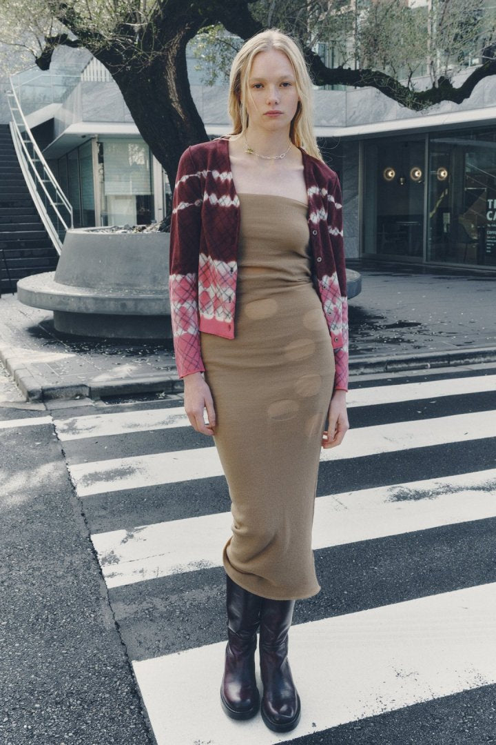 グラス フラワー チェーン ネックレス