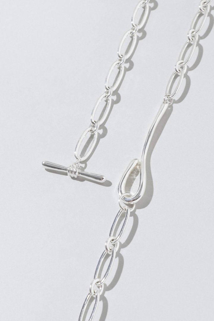 グラス フラワー チェーン ネックレス