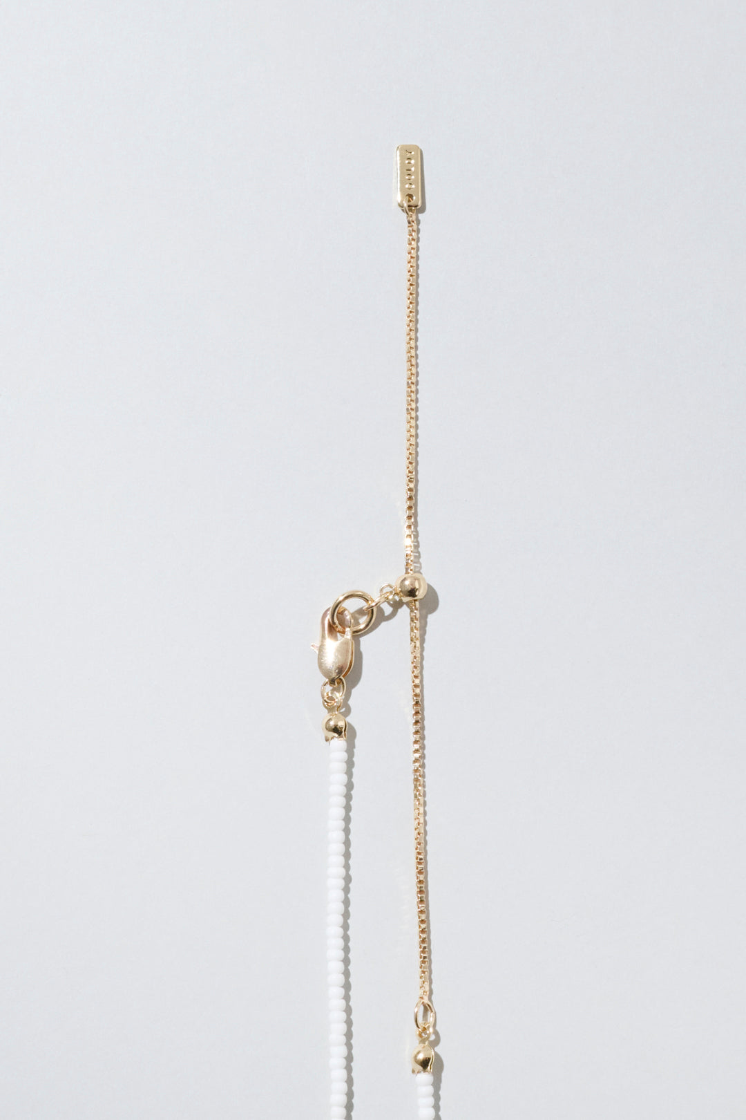 ビーズ × メタル ハート ネックレス