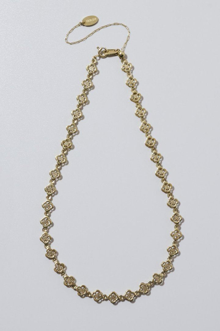 フラワー ライン ステンレス タトゥー チョーカー