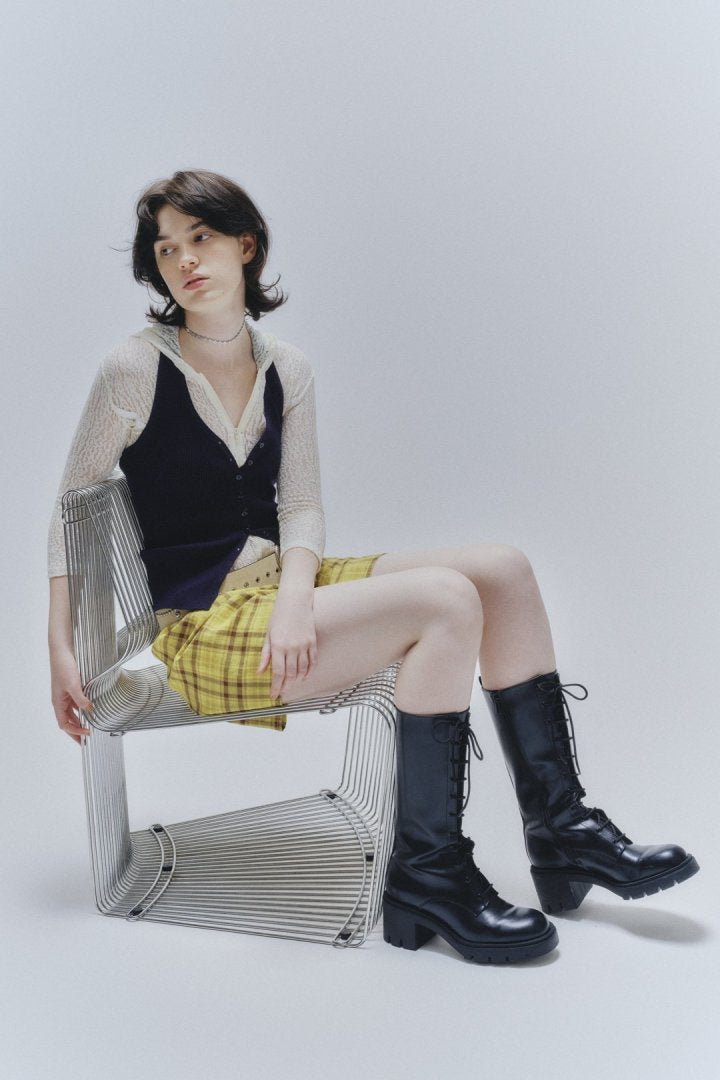 フラワー ライン ステンレス タトゥー チョーカー