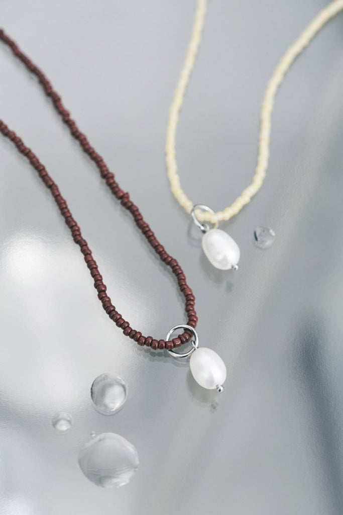 カラービーズパールネックレス カラー ビーズ × パール ステンレス ネックレス – GOLDY Onlinestore