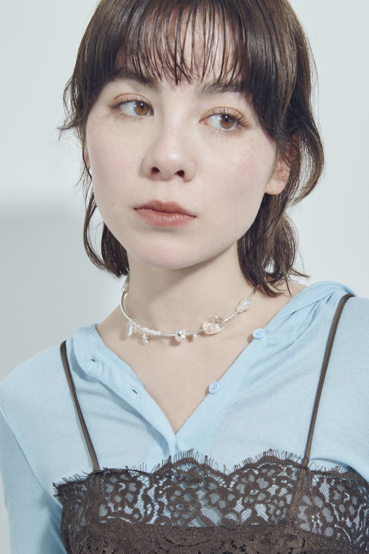 マルチ グロウ ビーズ ネックカフ