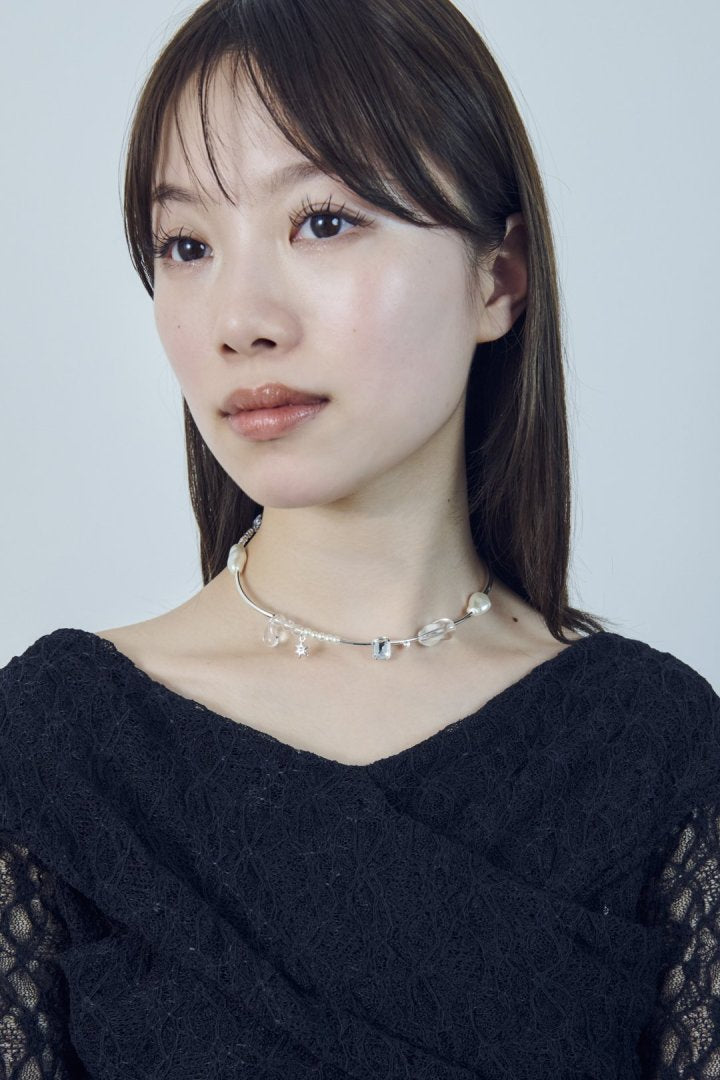 マルチ グロウ ビーズ ネックカフ