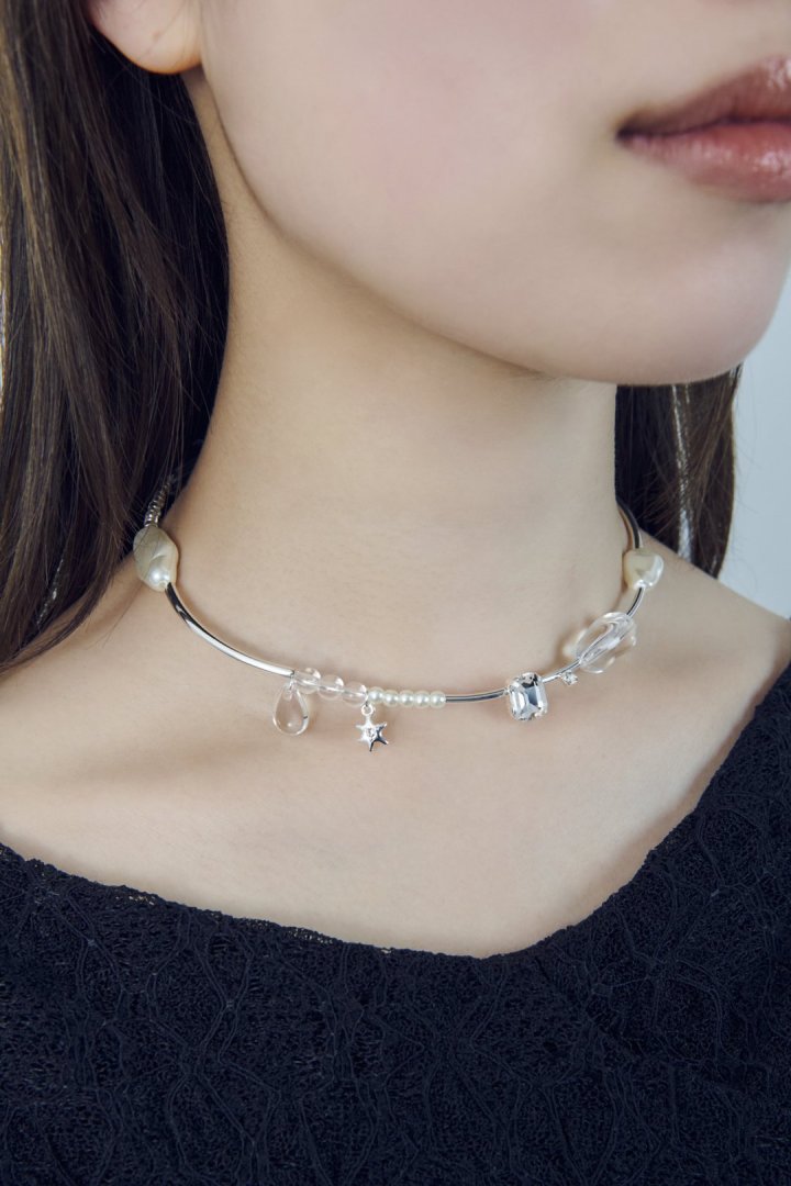 マルチ グロウ ビーズ ネックカフ