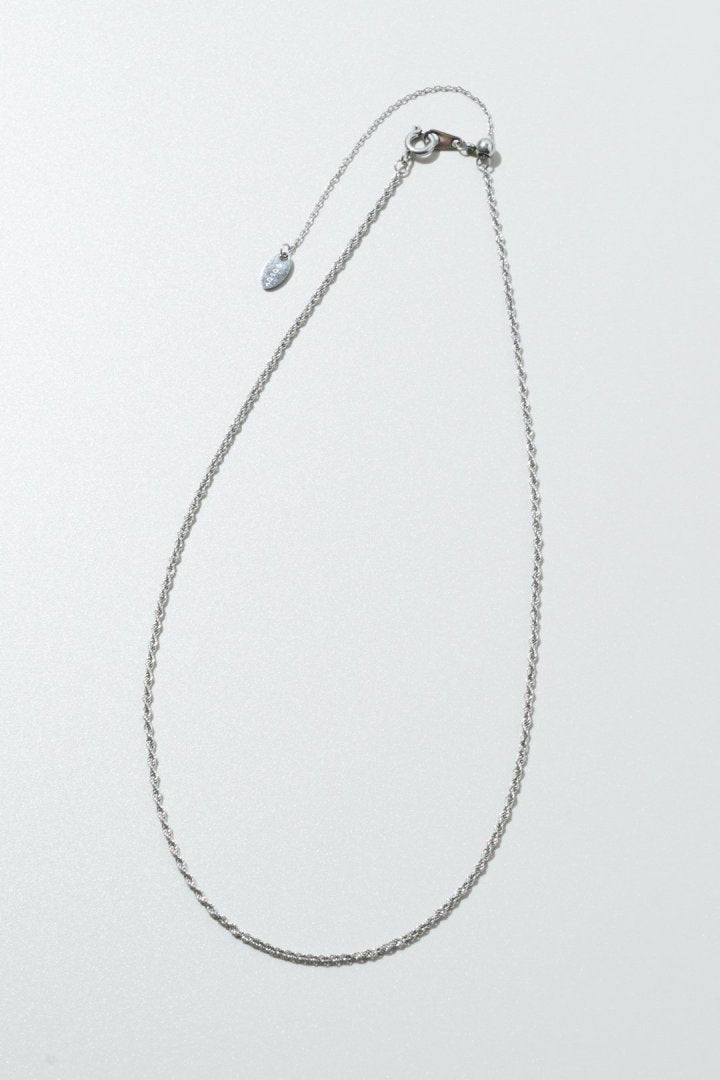 スリム ロープ チェーン ステンレス ネックレス