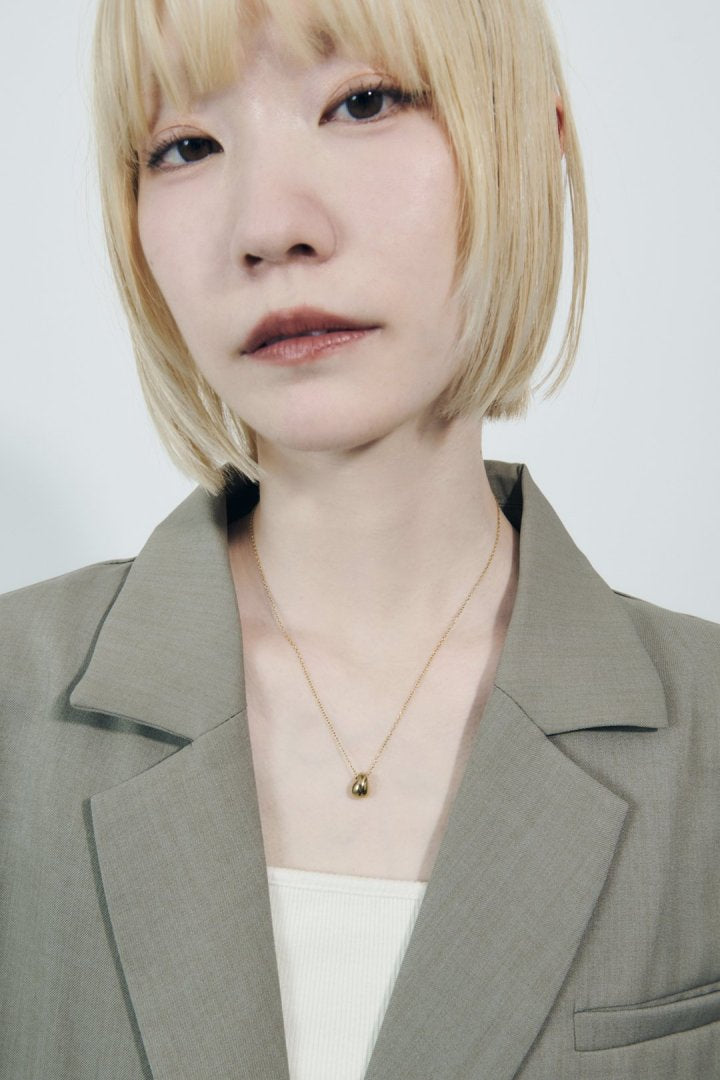 ニュアンス ドロップ スライド ステンレス ネックレス