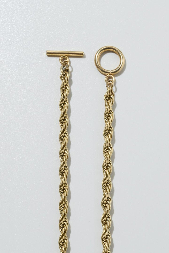 ロープ チェーン × マンテル ステンレス ネックレス