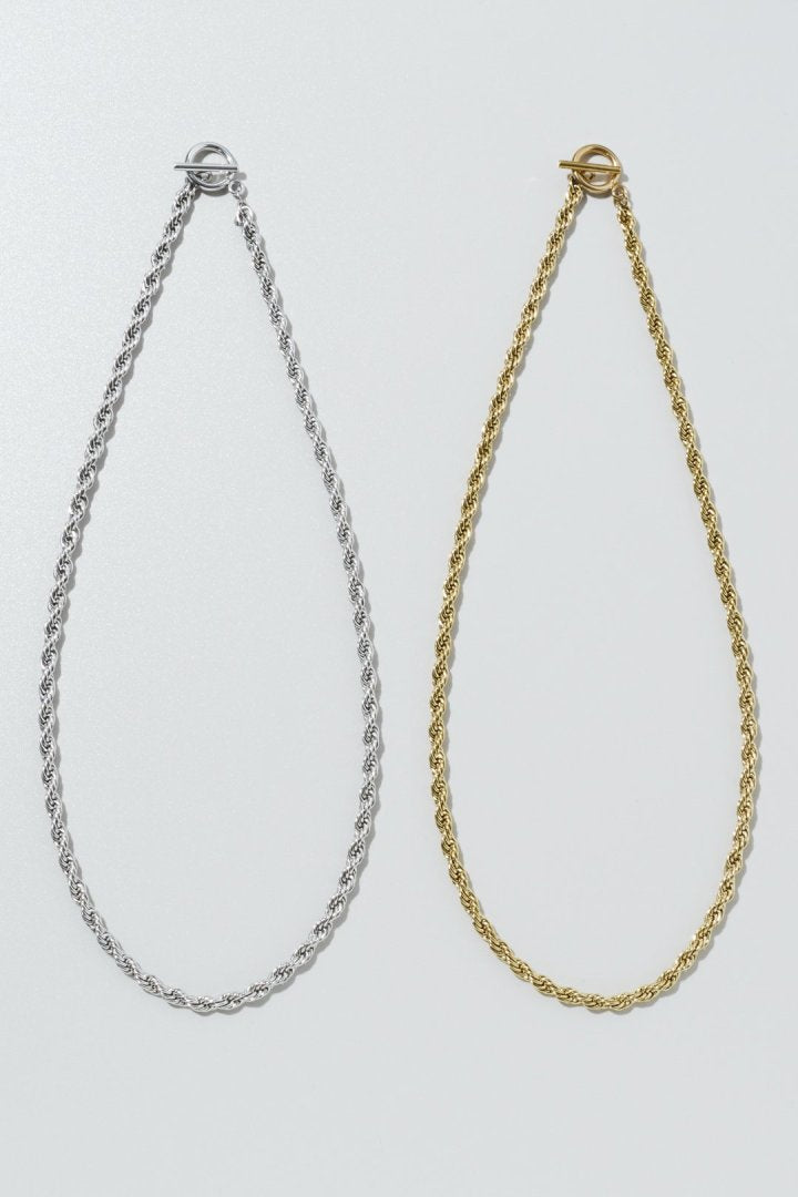 ロープ チェーン × マンテル ステンレス ネックレス