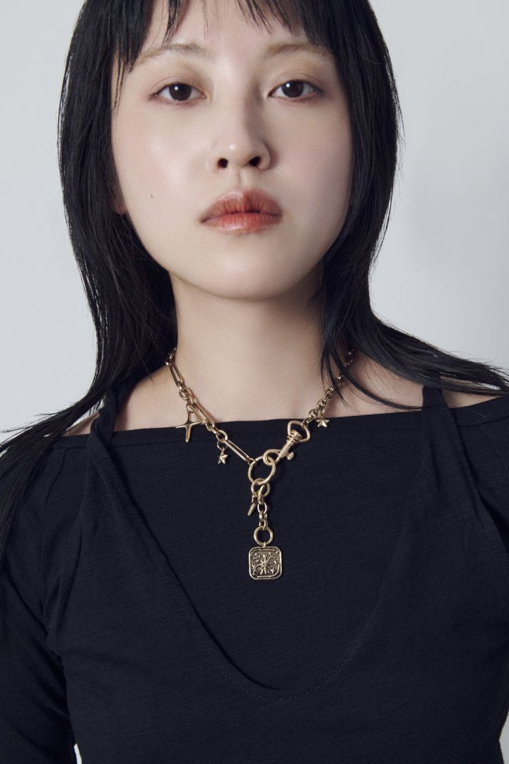 エングレイヴ ミックス チェーン ネックレス – GOLDY Onlinestore