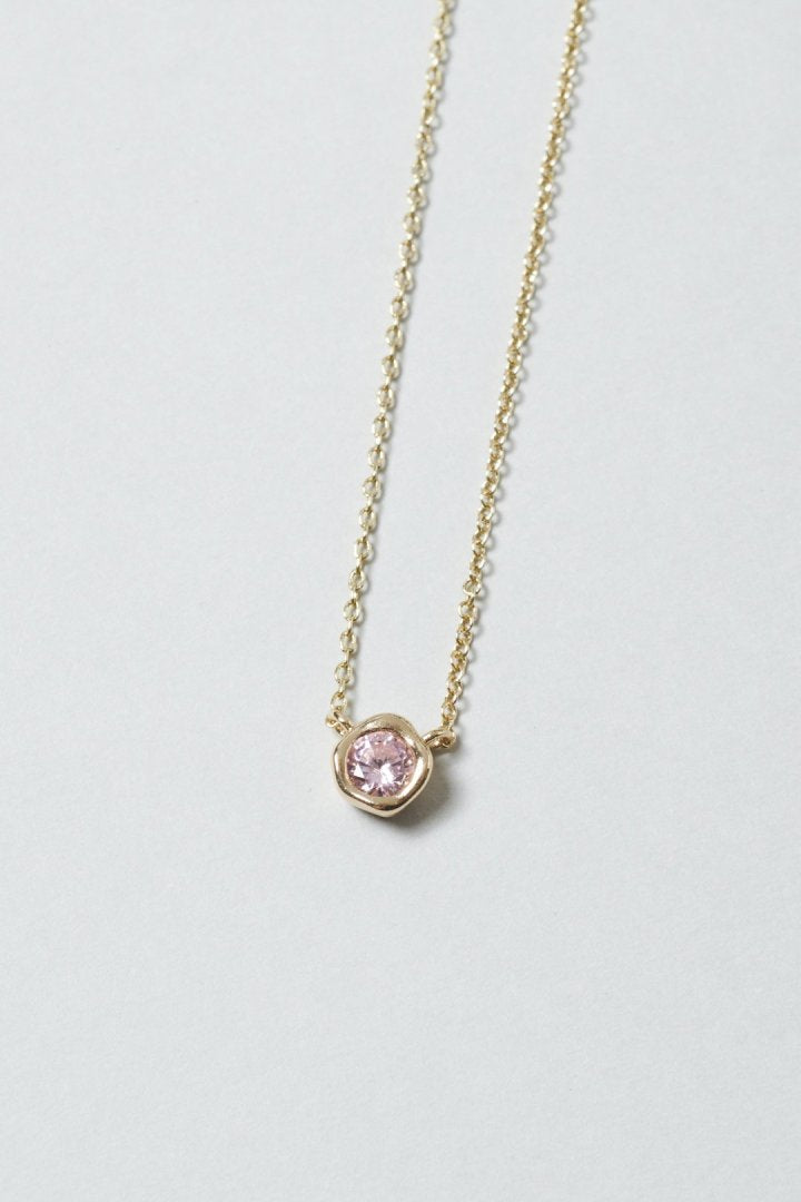 プチ キュービックジルコニア ネックレス