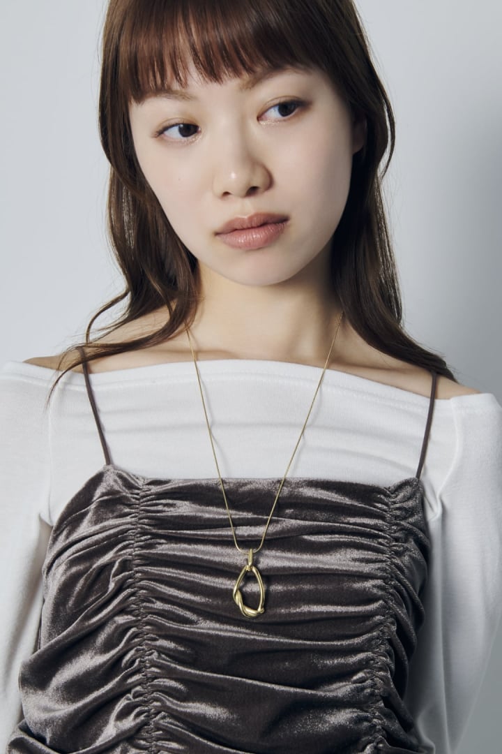 ニュアンス ノット スライド ステンレス ネックレス